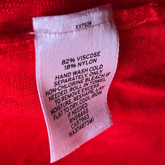 Halogen bright red cardigan, size small - Picture 6 of 7